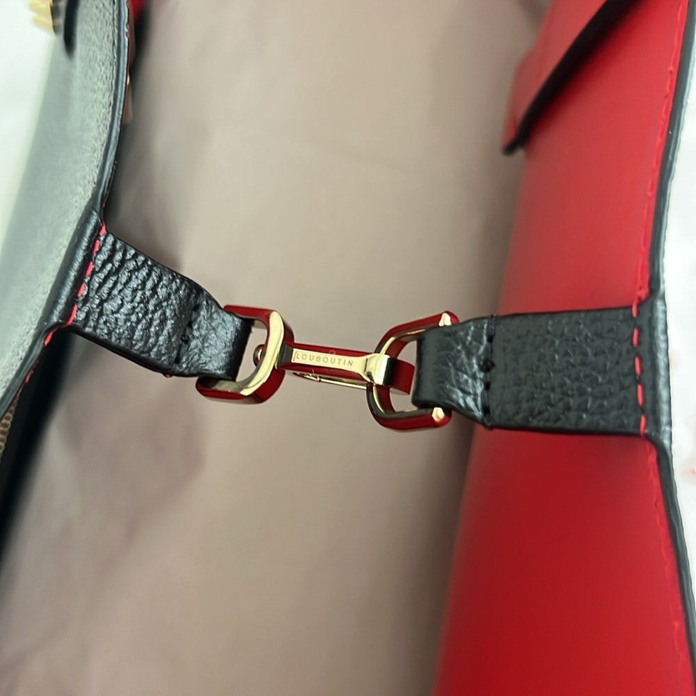 🔺Christian Louboutin🔺Large Cabata Leopard Ombré Leather Print Tote - Picture 11 of 16
